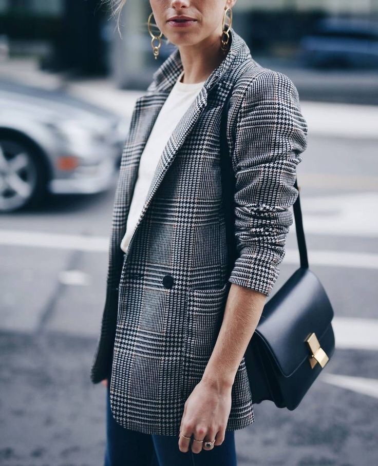 Herbst Trend 17 Karo Blazer So Wird Er Gestylt